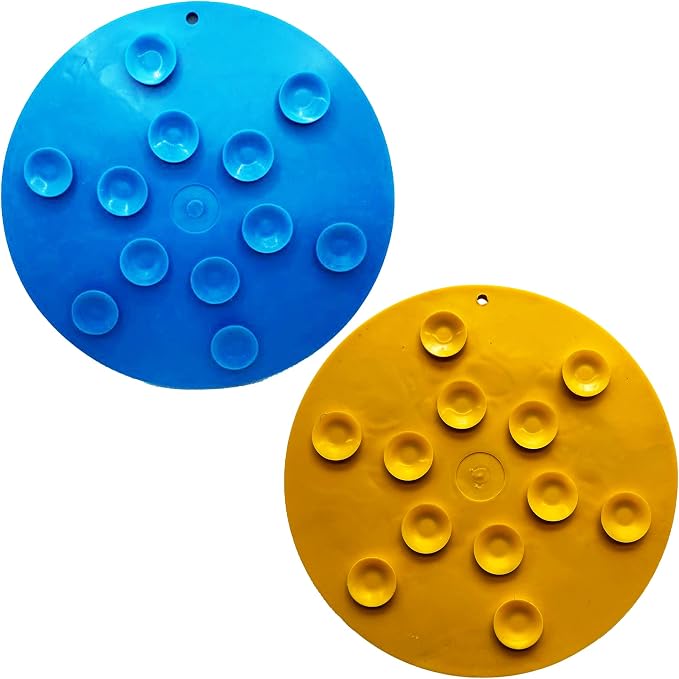 SodaPup Whale & Duckies Bathtub eMat Bundle – Durable Lick Mat Feeder with Suction Cups Made in USA from Non-Toxic, Pet-Safe, Food Safe Rubber for Digestive Health, Avoid Overfeeding, Calming, More