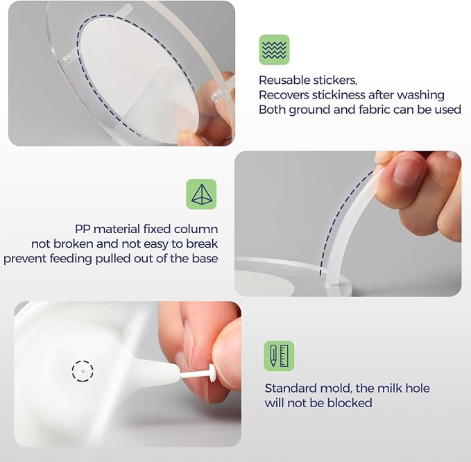 200ml Silicone Multi-Pet Milk Feeder with 4 Nipples(White) | Feeds 4 pets at once! Silicone, Stable base, Smooth milk flow. Leak-proof needles seal unused nipples. Includes syringe.
