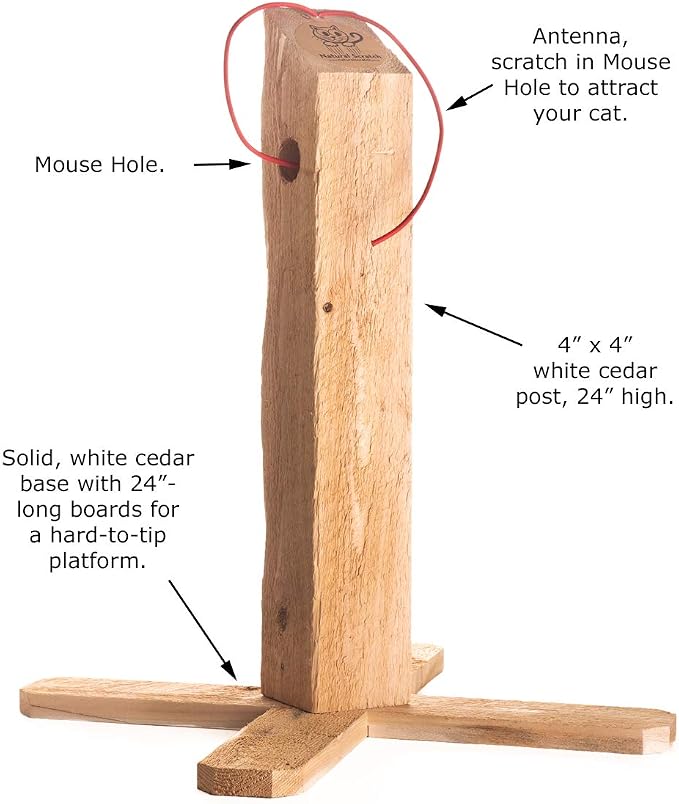 Cat Scratching Post-24 Cedar Post