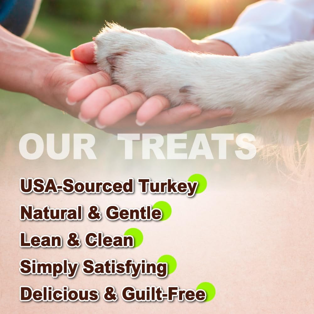 AFreschi Turkey Tendons for Dogs, USA-Sourced, Healthy Dog Treats, Rawhide-Free Puppy Chews, All Natural, Hypoallergenic Dog Treats, Classic Series, Thin Sticks, 3.5 oz Pack