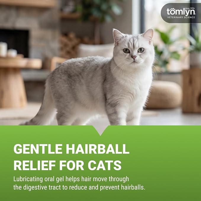 TOMLYN Laxatone Tuna-Flavored Hairball Remedy Gel for Cats and Kittens, 4.25oz - Pack of 2