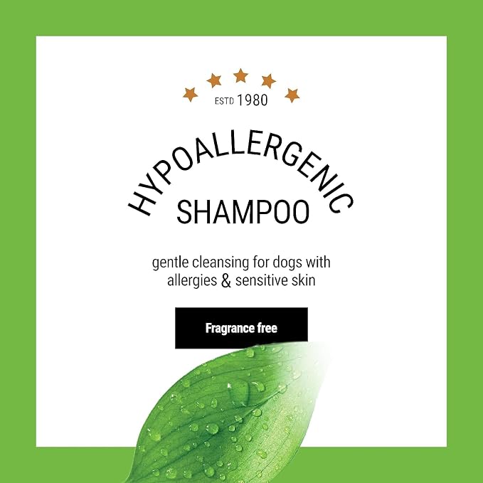 The Coat Handler Hypoallergenic Dog Shampoo - All Natural Ingredients, for Pets with Sensitive Skin, Hypoallergenic, 5 to 1 Concentration, Non-Scented (16 oz)