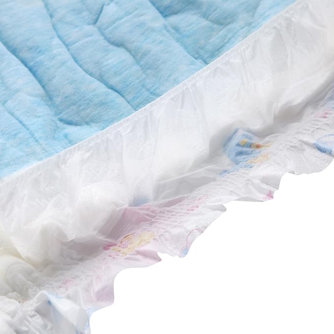 CutiePlusU Disposable Diaper 10 Pieces Protective Underwear Absorbent Briefs White Pink(Large 37"-47")