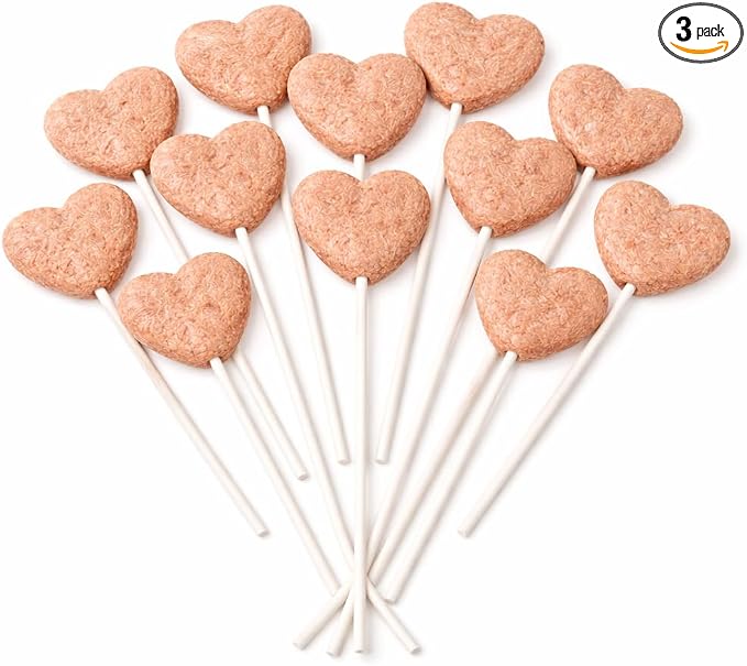 Freeze Dried Cat Treats Salmon Lollipops 12 Pops - High Protein Lickable Salmon Treats on Stick for Training Bonding - Cat Snacks No Artificial Flavors Preservatives for Kittens Cats All Ages