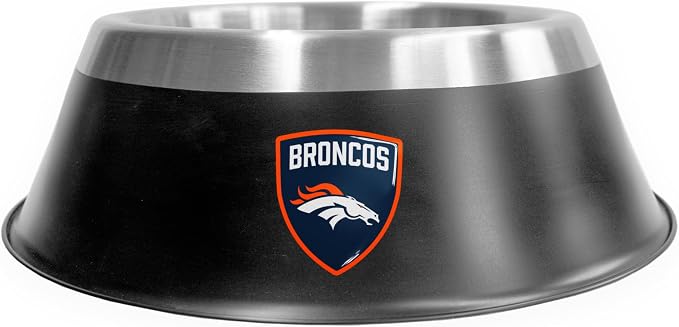 Littlearth NFL Denver Broncos MVP Pet Bowl- Size Large