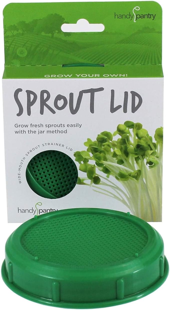 12 Variety Pack Organic Sprouting Seeds - Fully Raw Kristina's Sprouts Growing Kit with Sprouting Lid & Book - Alfalfa Seeds, Mung Bean, Radish, Clover Seed, Salad Mix, Pea, Health Blend, & More