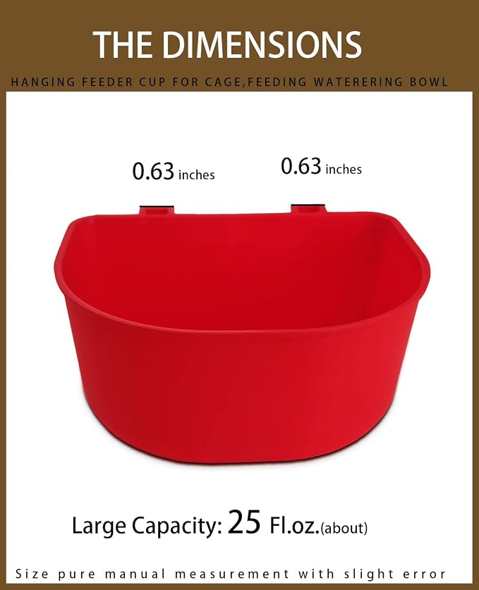 10 Pcs 25 fl.oz Durable Pet Feeder Bowls for Bird, Hamster, Rabbit, Chicken, Cat, Dog
