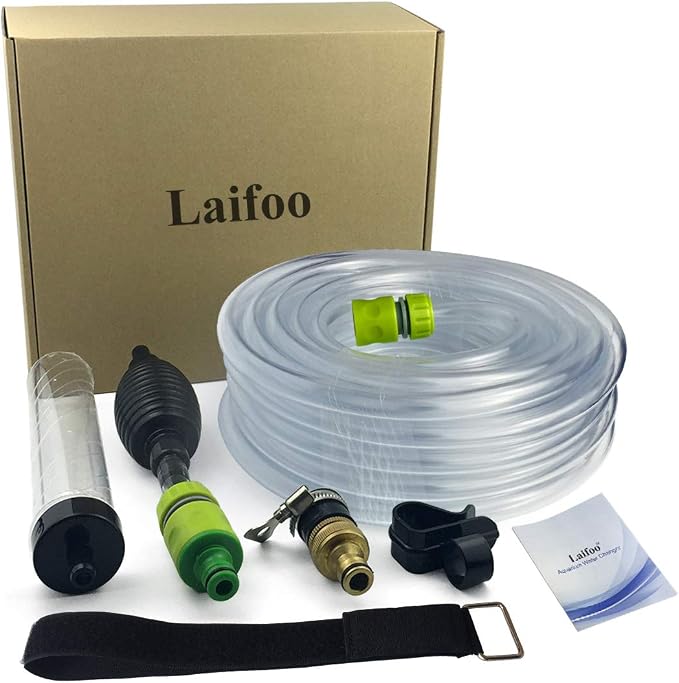 Laifoo 50ft Aquarium Water Changer Gravel & Sand Cleaner Fish Tank Siphon Cleaning Tools