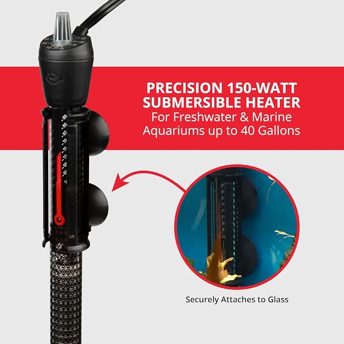 Marineland Precision Heater for Saltwater or Freshwater Aquariums