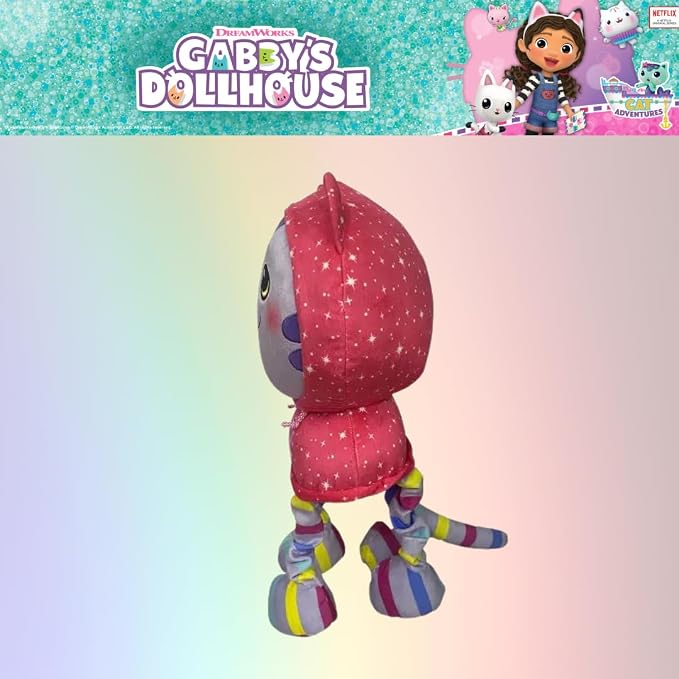 DreamWorks Gabby's Dollhouse DJ Catnip Bedding Super Soft Plush Cuddle Pillow Buddy, (Officially Licensed Product) By Franco