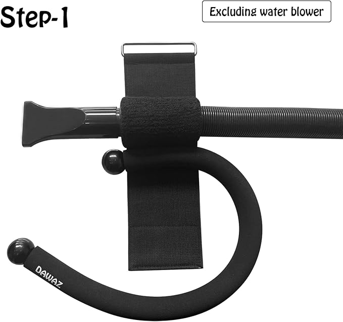 DAWAZ pet Grooming Dog Hair Dryer Water Blowing Machine Neck Hanging Bracket Universal Adjustment Free Your Hands (D2), BLACK