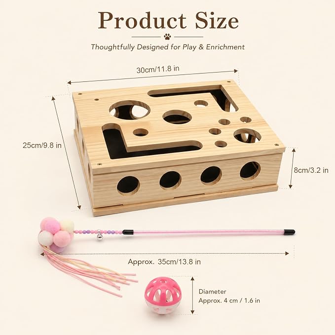 Cat Nail File Scratcher – Cat Claw Saver Box for Indoor, Claw Saver Box for Cats with Sandpaper