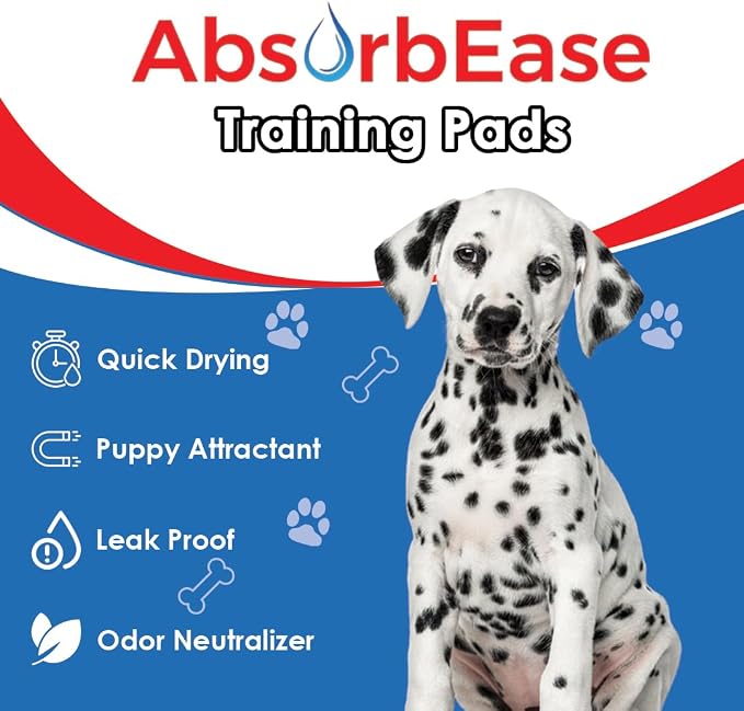 Ultra Absorbent, Leak-Proof Dog and Puppy Pee Pads with 6-Layer Design and Quick-Dry Surface for Potty Training, Odor Blocking, Extra Large XXL Size, 30 x 36 Inch - Pack of 25, USA Made