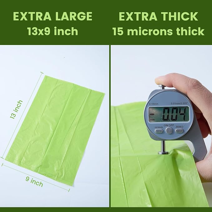 Large Dog Poop Bag, Extra Thick, Extra Strong, Sturdy Dog Waste Bags, 540 Bags for 9 Months, Lavender Scented