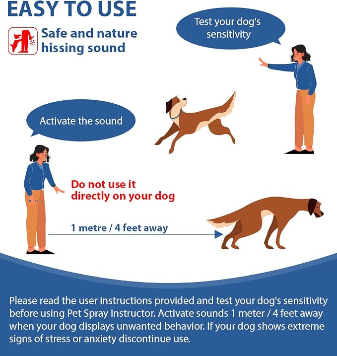Gutes Leben Dog Instructor Spray, 70ml Spray Corrector Dog Trainer, Safe Humane & Effective Stop Barking, Jumping Up, Food Stealing, Dog Fights & Attacks, Help Stop Unnecessary Dog Behaviour (2 Pack)