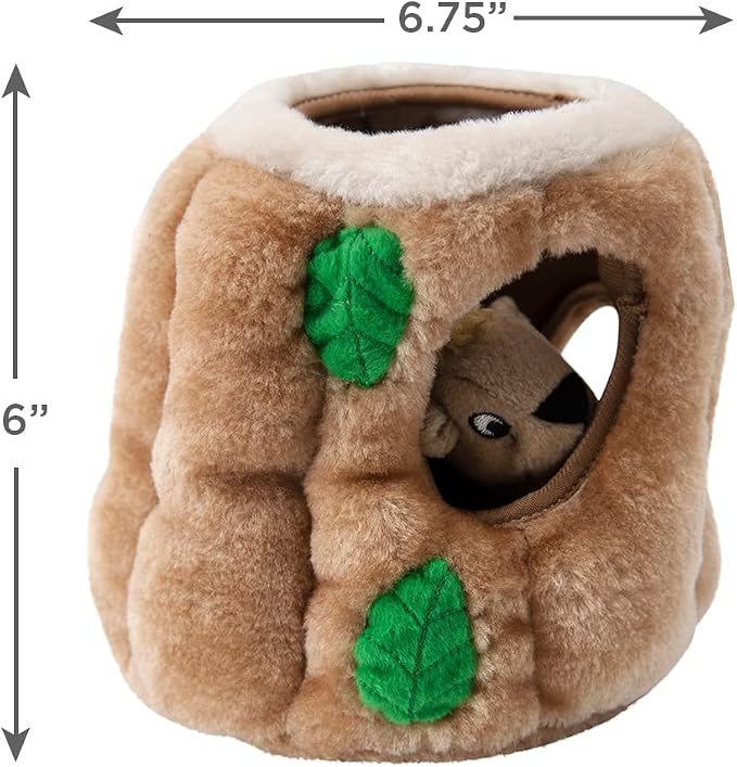 Outward Hound Hide A Squirrel Plush Dog Toy Puzzle (Medium) and Dog Brick Interactive Treat Puzzle Dog Toy