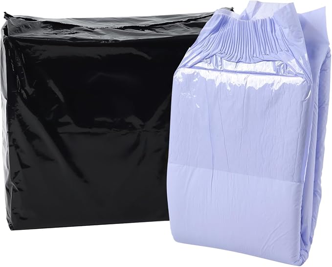 CutiePlusU Disposable Diaper 10 Pieces Protective Underwear Absorbent Briefs Dry Surface- Purple (Medium 28"-38")