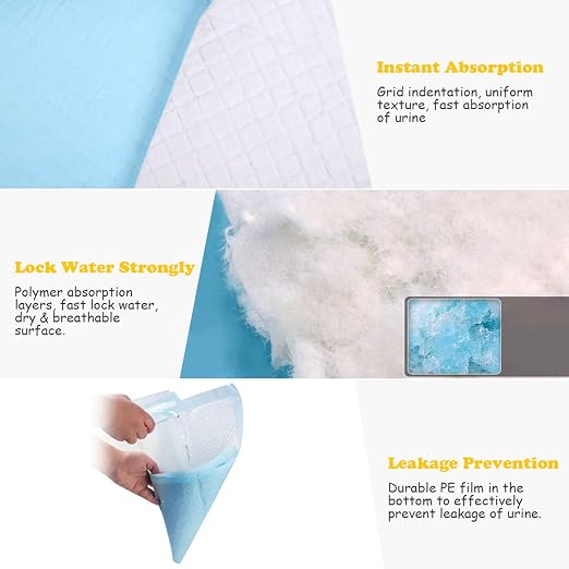 Giantex Dog Pee Pads 100 Count, 36''x36'' Extra Large Dog Potty Pads, Powerful Absorbency, 5-Layer Design, Leak-Proof Disposable Pet Piddle Training Pad for Dogs Doggie Cats Rabbits