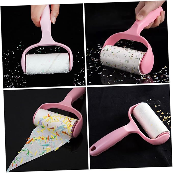 Gatuida 5sets Portable Pet Hair Roller and Lint Multi-Functional Cleaning Tool for Clothes Carpets and Furniture Includes Handle and Dust Cover for Household Use