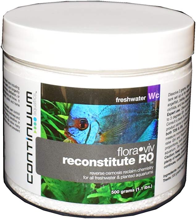 Continuum Aquatics Flora Viv Reconstitute RO – Reverse Osmosis Mineral Ion Supplement for Freshwater and Planted Aquariums, 500-g