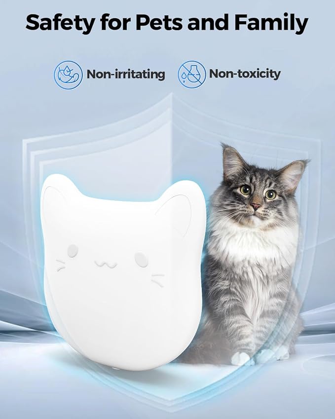 6 PCS Litter Box Deodorizer Compatible with Cumrige Self Cleaning Litter Box, Litter Box Odor Eliminator Compatible with Fumoi Automatic Cat Litter Box, Cat Litter Odor Control Remover, Camellia Scent