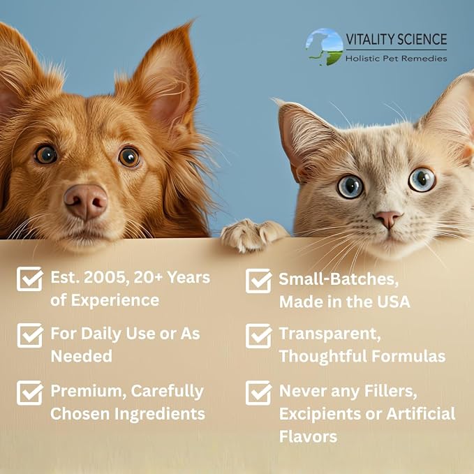 Vitality Science URO-Cleanse for Dogs | Aid for Urinary Tract, Bladder, Kidney Health | D-Mannose, Arabinogalactan, Zeolite | Prevents and Eliminates UTI, Bladder Issues | Dog Incontinence Supplement