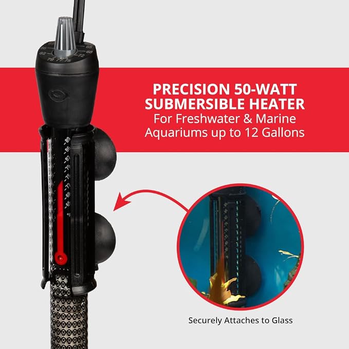 Marineland Precision Heater for Saltwater or Freshwater Aquariums