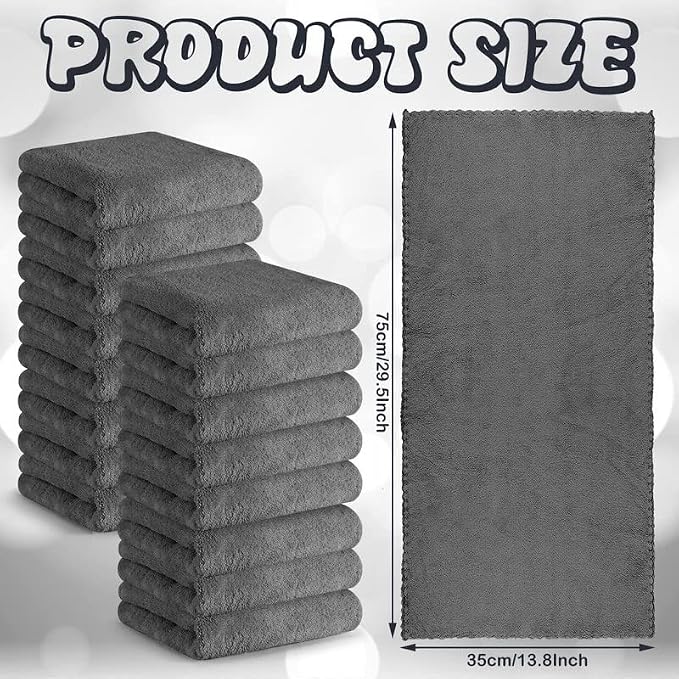Newwiee 24 Pcs 24 Pcs Guinea Pig Fleece Bedding Blankets Bulk Washable Small Animal Fleece Cage Liners Pet Wash Cloth Sleeping Mat Cover for Hamster Chinchilla Rabbit Hedgehog (14 x 30 Inch,Gray)