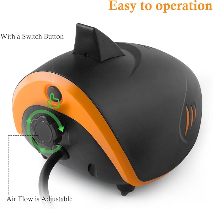 HITOP 110GPH Aquarium Air Pump and 7in Bio Sponge Filter