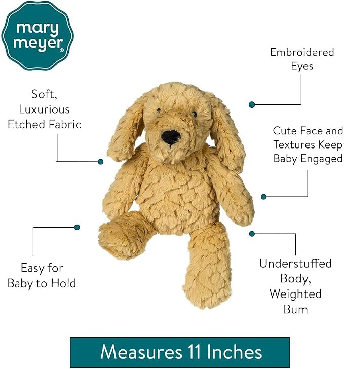 Mary Meyer Putty Nursery Stuffed Animal Huggable Soothing Soft Toy, 11-Inches, Golden Puppy
