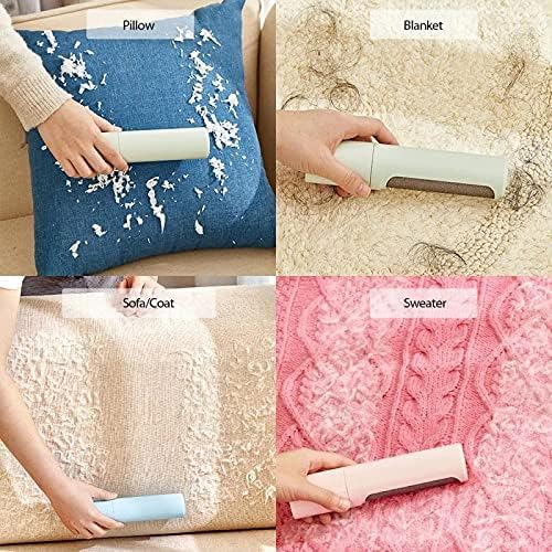 Rotate Clothing Depilator Reusable Lint Rollers Quick Removal Fuzz Dust Electrostatic Remover Brush Pet Hair(OneColor)