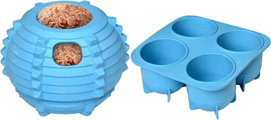 XHX Long-Lasting Interactive Dog Toy to Keep Your Pup Busy and Distracted - Safe for Dogs - Low-Mess Design - Dog Toys for Medium and Large Dogs 25-75 lbs(Blue, Medium)