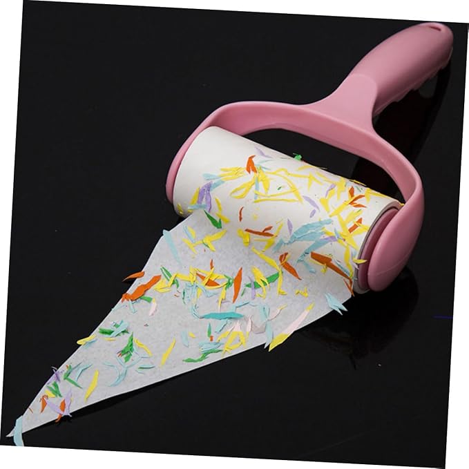 Gatuida 4sets Household Lint Roller for Pet Hair Removal Cat Hair Remover Handle Dust Cover Multi-Function Sticky Roller for Clothes Furniture Carpets