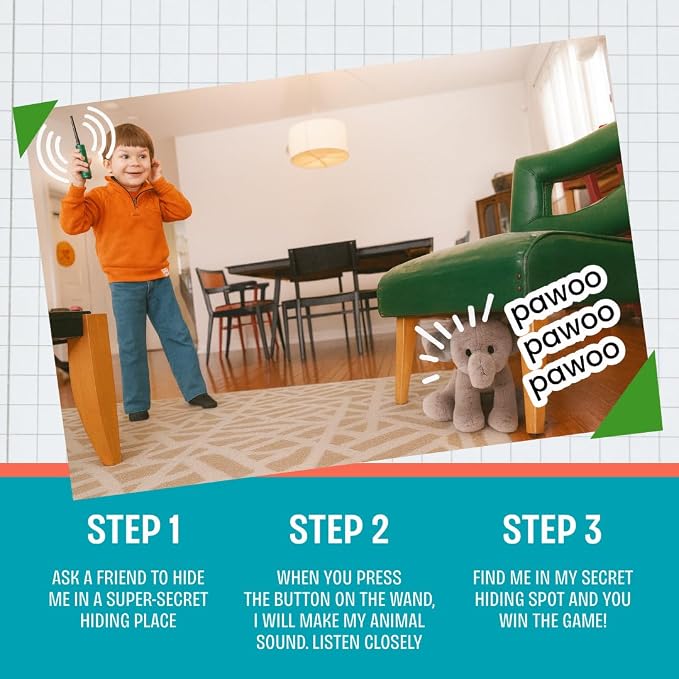 R&R Games Hide & Seek Pals - Elfy the Elephant Family Game