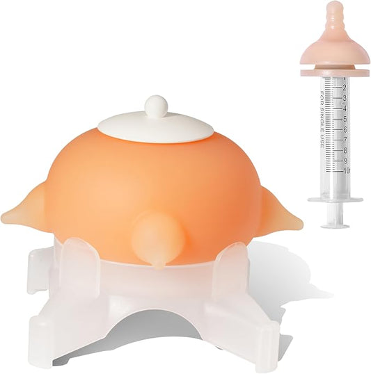 Doggiema Puppy Milk Feeder Nipple Puppy Bottle Puppy's Feeder, Bubble Milk Bowl
