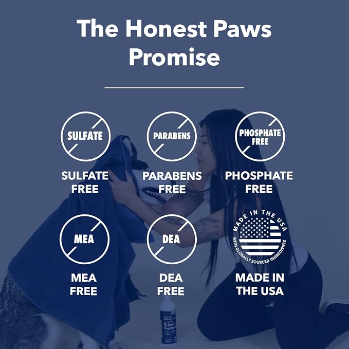 Honest Paws 5-in-1 Oatmeal Dog Shampoo and Conditioner + Mobility Supplement Discounted Bundle Happy Pet Suppliers