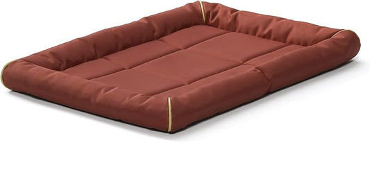 MidWest Homes for Pets Medium QuietTime MAXX Ultra-Rugged Dog Bed, Water & Odor Resistant, Bolstered Edge, Non-Slip Bottom, Fits 30-inch Crates, Brick