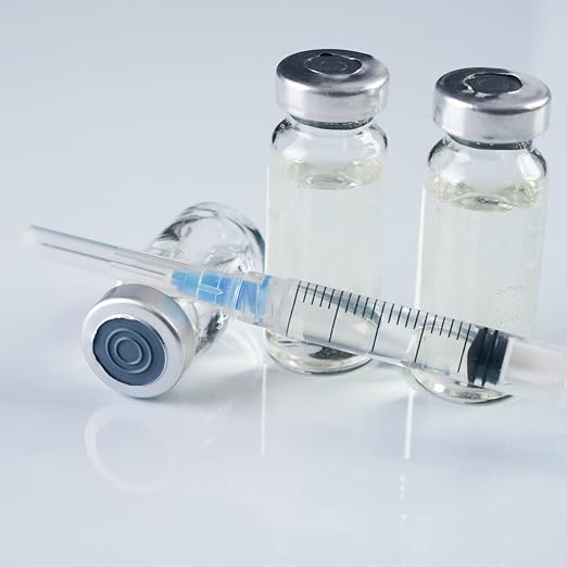 100 Pack 3ml 23Ga Plastic Syringe with Measurement for Scientific Labs, Industrial Dispensing Animal and Pet Supplies, Disposable Individually Wrapped (100, 3ml-23Ga)