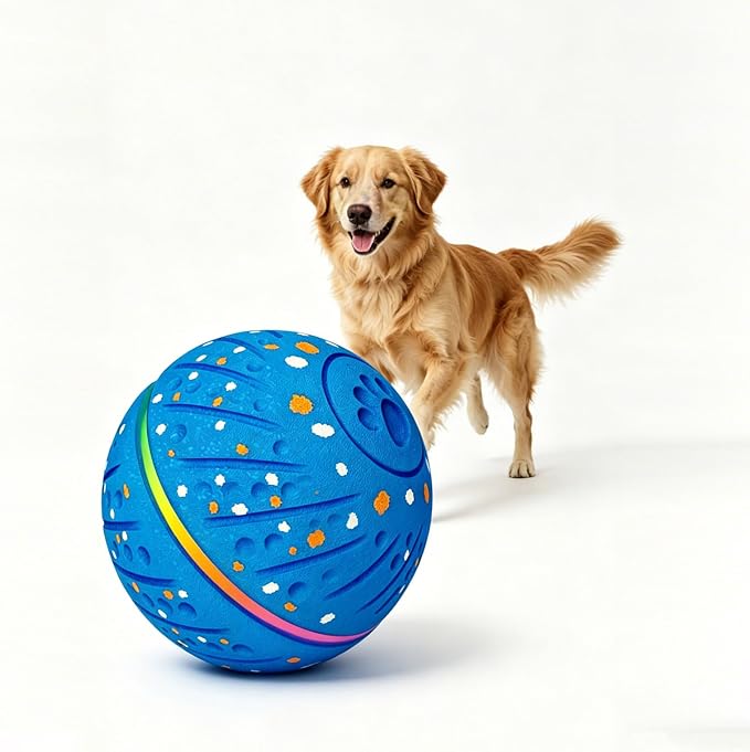 Smart Interactive Dog Toys Ball-Automatic Bouncing,3 Play Modes,E-TPU Material&Bite-Resistant,IP54 Waterproof，Automatic Rolling Balls Toy with Colorful Lights for Small Medium Dogs to Keep Them Busy
