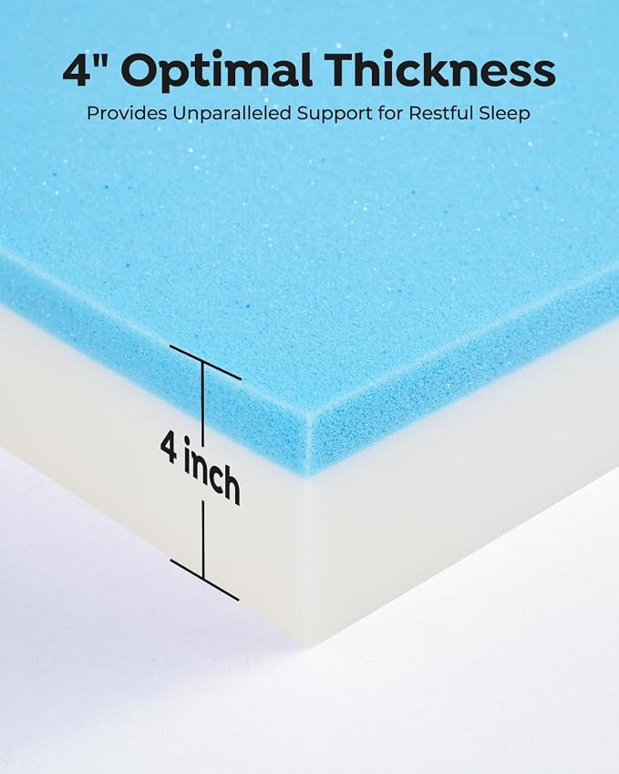 Veehoo Memory Foam Orthopedic Dog Beds Large-4" Thickened Washable Dog Bed with Removable Dutch Velvet Cover, Memory Foam with Sides-Sofa Couch for Dogs, 35 * 26 in