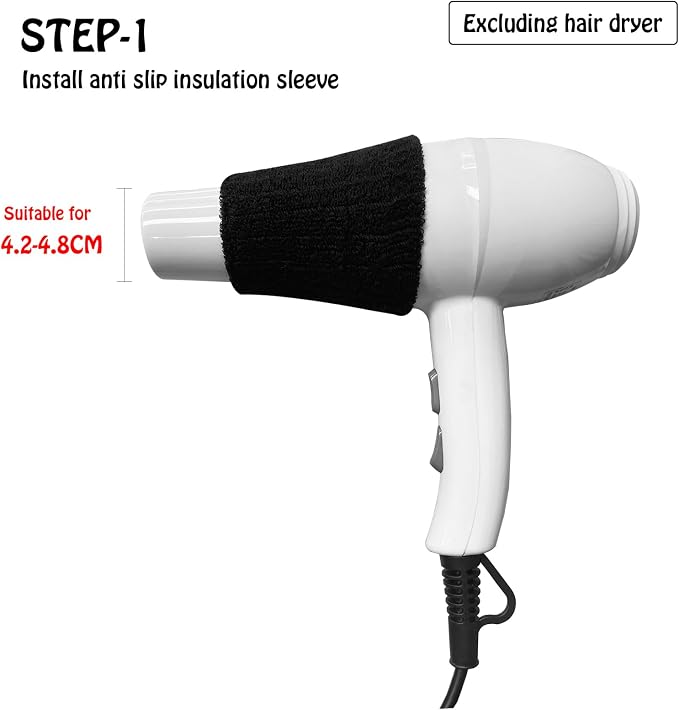 DAWAZ pet Grooming Dog Hair Dryer Water Blowing Machine Neck Hanging Bracket Universal Adjustment Free Your Hands (D1), BLACK