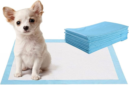 PETSITE Dog Pee Pads 24"x17"-300 Count, Dog and Puppy Potty Training Pads Super Absorbent & Leak-Proof, XL Disposable Pet Piddle Pad and Potty Pads for Dogs, Puppies, Doggie