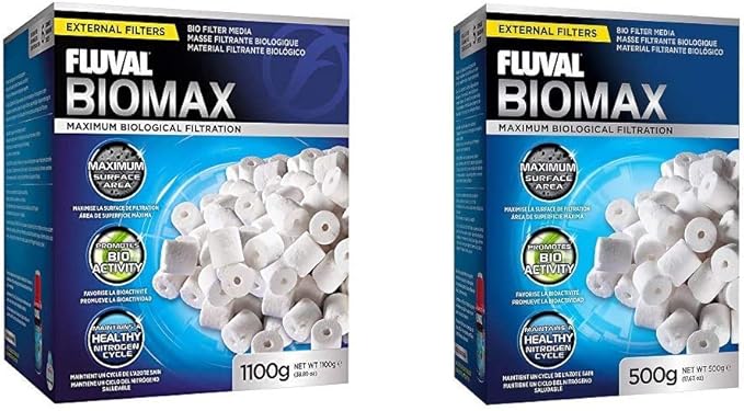 Fluval PreFilter Media (26.45 oz) Biomax Bio Rings - 500 grams/17.63 Ounces