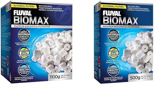 Fluval PreFilter Media (26.45 oz) Biomax Bio Rings - 500 grams/17.63 Ounces