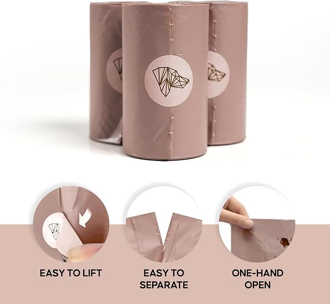 Dog Poop Bags, 18 Roll Packs, 270 Units, Biodegradable, Eco-Friendly