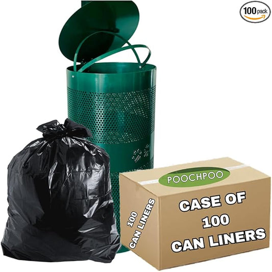 Heavy-Duty Dog Waste Can Liners - Case of 100 Bags
