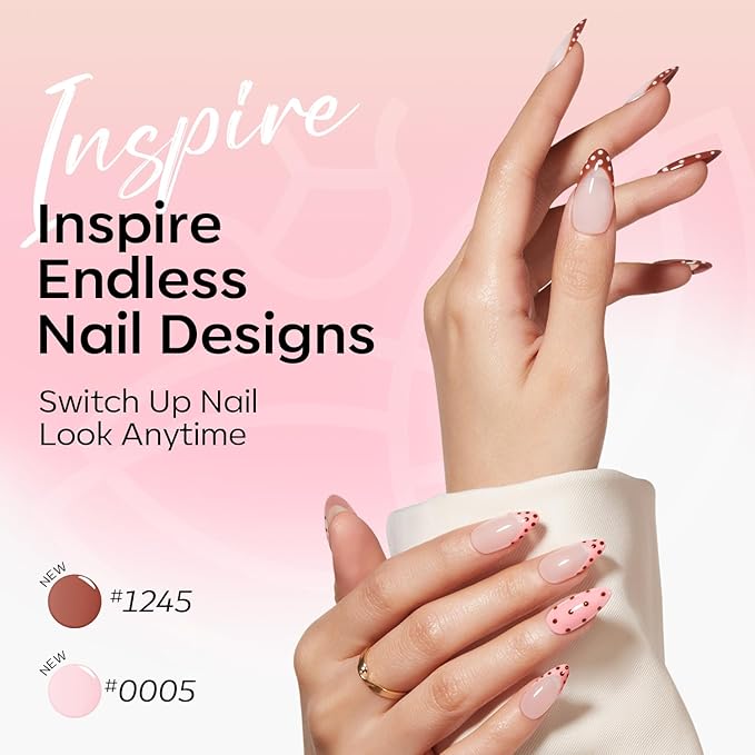 Modelones 15ML 12Pcs Gel Nail Polish Set, Same Color Same Bottle Nude Pink Milky White Beige Skin Tones Neutral Brown Hema-free Gel Polish Kit Spring Soak Off Gel Polish Set Manicure Nail Art