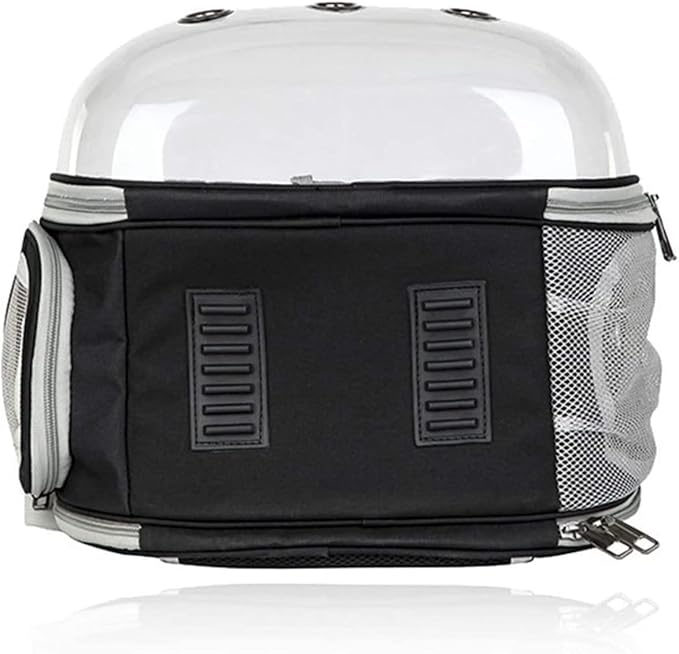 OLOTU Pet Backpack Space Capsule Cat Carrier, Cat Backpack for Hiking Travel and Outdoor Use, Pet Backpack Carrier for Small Dogs and Cats, Black Spacious