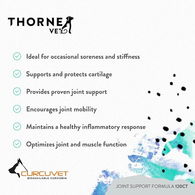 ThorneVET Joint Support Formula – Dog & Cat Joint Health Support, 120 Soft Chews