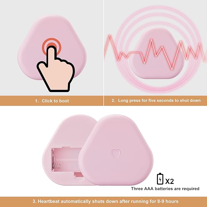 Moropaky Puppy Heartbeat Toy Heartbeat Stuffed Toy for Dogs, Dog Heartbeat Toy for Pet Anxiety Relief Sleep Aid Cuddle Comfort Calming Crate Kennel Training, Puppy Essentials